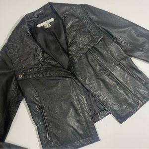 rezrekshn leather  jacket by Esther Chen
